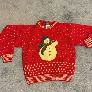 Allen Solly Red Knit Sweater